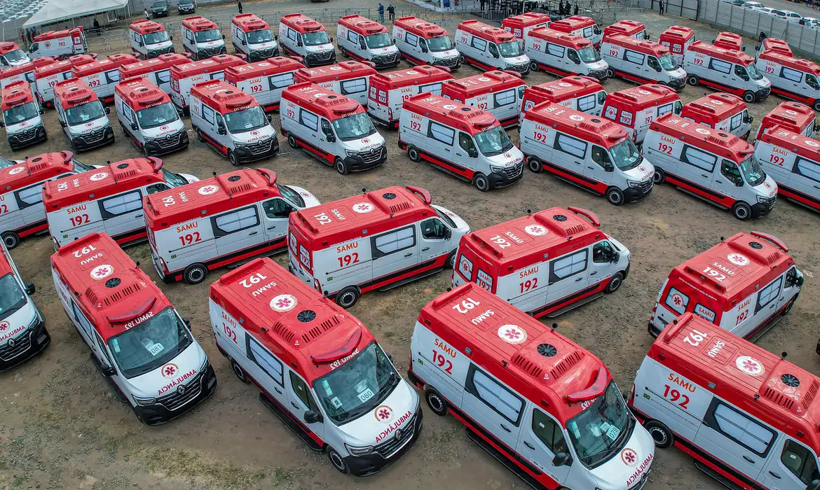 Com investimento de R$ 50,4 milhões Ministério da Saúde entrega 156 novas ambulâncias para fortalecer a frota do Samu em 114 cidades de 15 estados