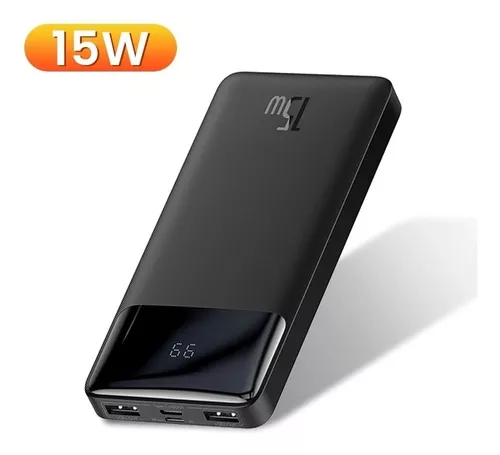 Power Bank 20000mah 15w Com Indicador De Carga - Baseus Power Bank 20000mah 15w Com Indicador De Carga - Baseus