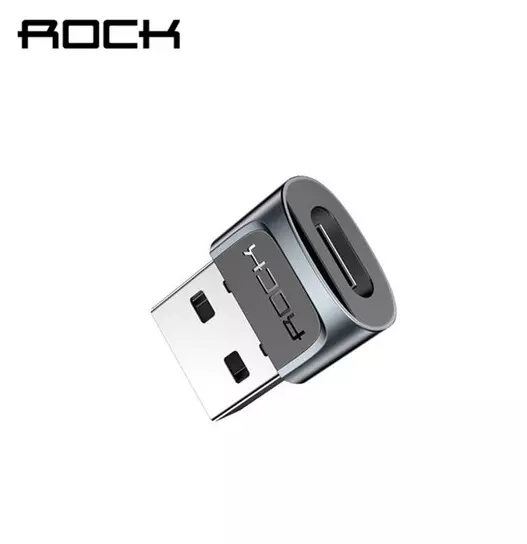 Adaptador Rock Type-C para USB-AM - Cinza Espacial Adaptador Rock Type-C para USB-AM - Cinza Espacial