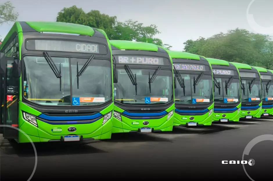 Caio entrega 65 ônibus elétricos à cidade de São Paulo