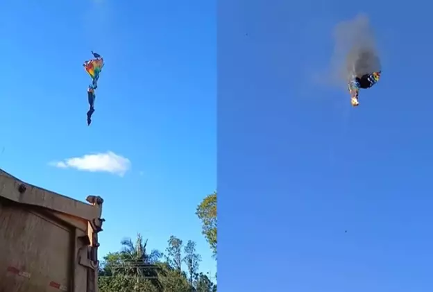 Oito pessoas morrem em queda de balão em Santa Catarina