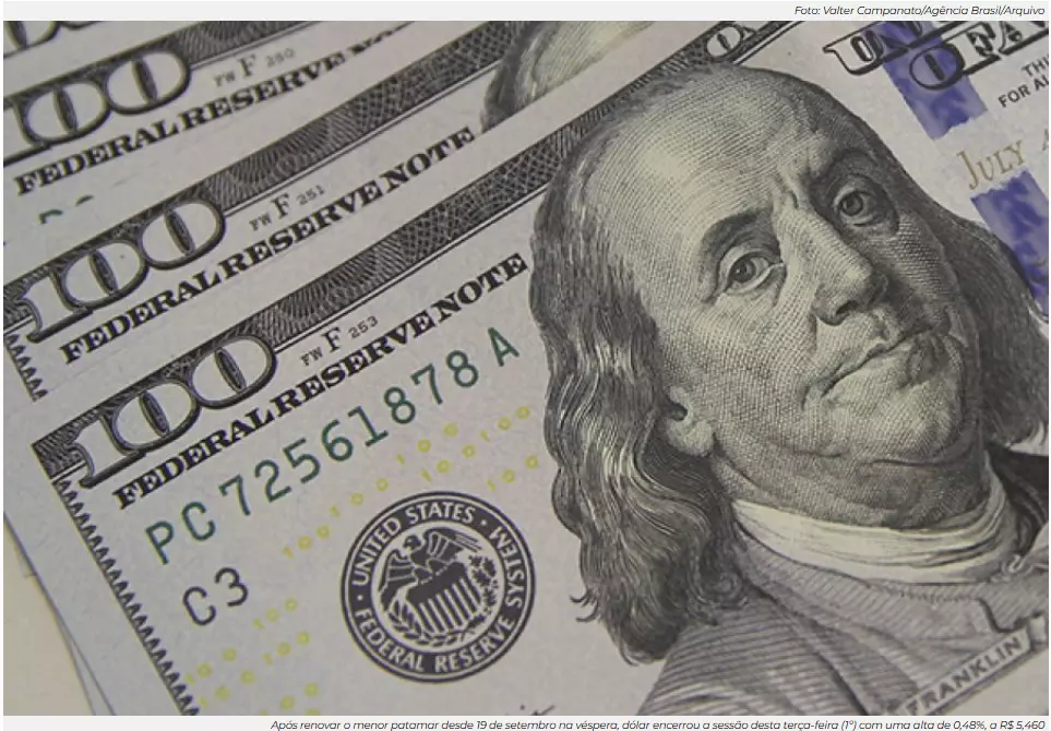 Dólar cai para R$ 5,41, menor valor desde agosto de 2024, com negociações dos EUA e IOF em foco