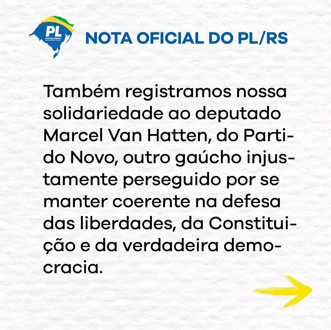 NOTA OFICIAL DO PL/RS