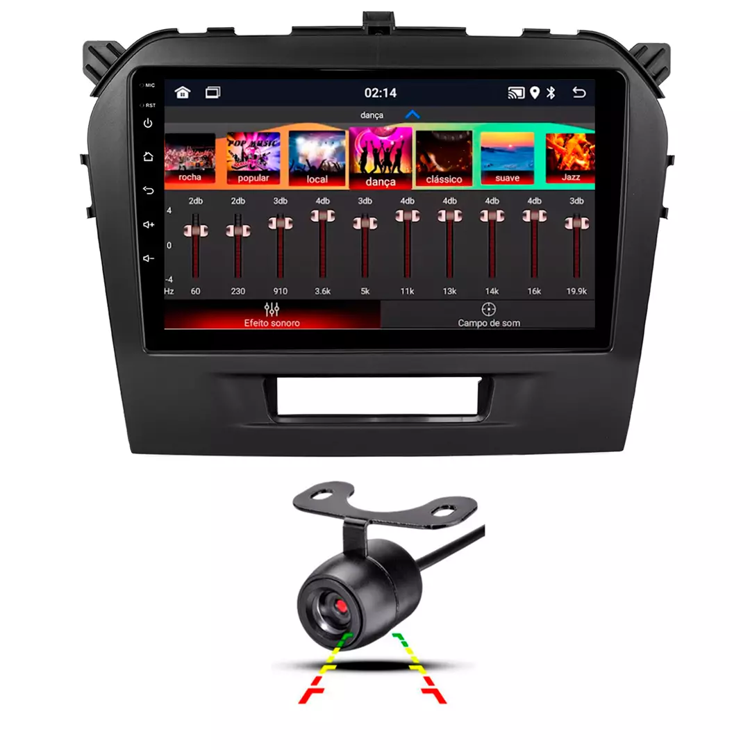 Central Multimidia Android para Suzuki Vitara 2017 2018 2019 2020 2021 2022 Gps WIFI Camera de Ré Bluetooth Rádio FM Carplay e Android Auto sem fio Tela de 9 polegadas, Duplo Vidro, IPS Central Multimidia Android para Suzuki Vitara 2017 2018 2019 2020 2021 2022 Gps WIFI Camera de Ré Bluetooth Rádio FM Carplay e Android Auto sem fio Tela de 9 polegadas, Duplo Vidro, IPS