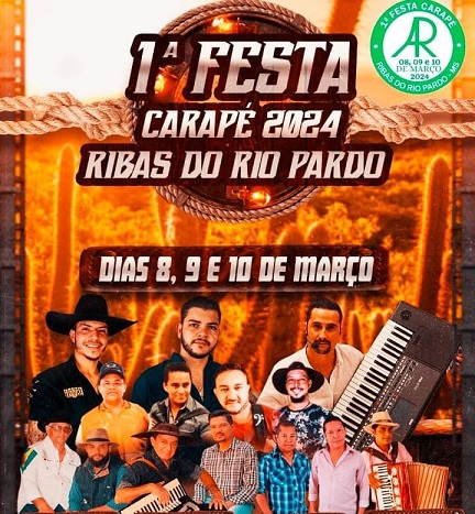 1ª Festa Carapé 2024 terá 7 atrações de 8 a 10 de março na Agro-Rio