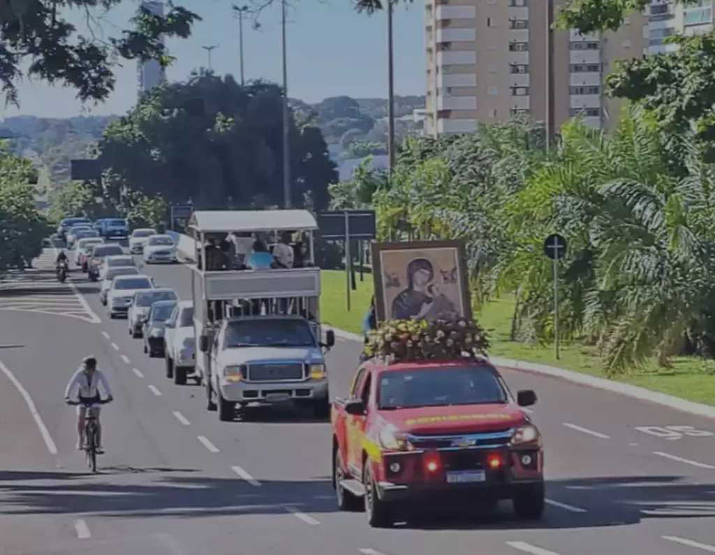 Carreata marca último dia da Festa da Padroeira de Mato Grosso do Sul