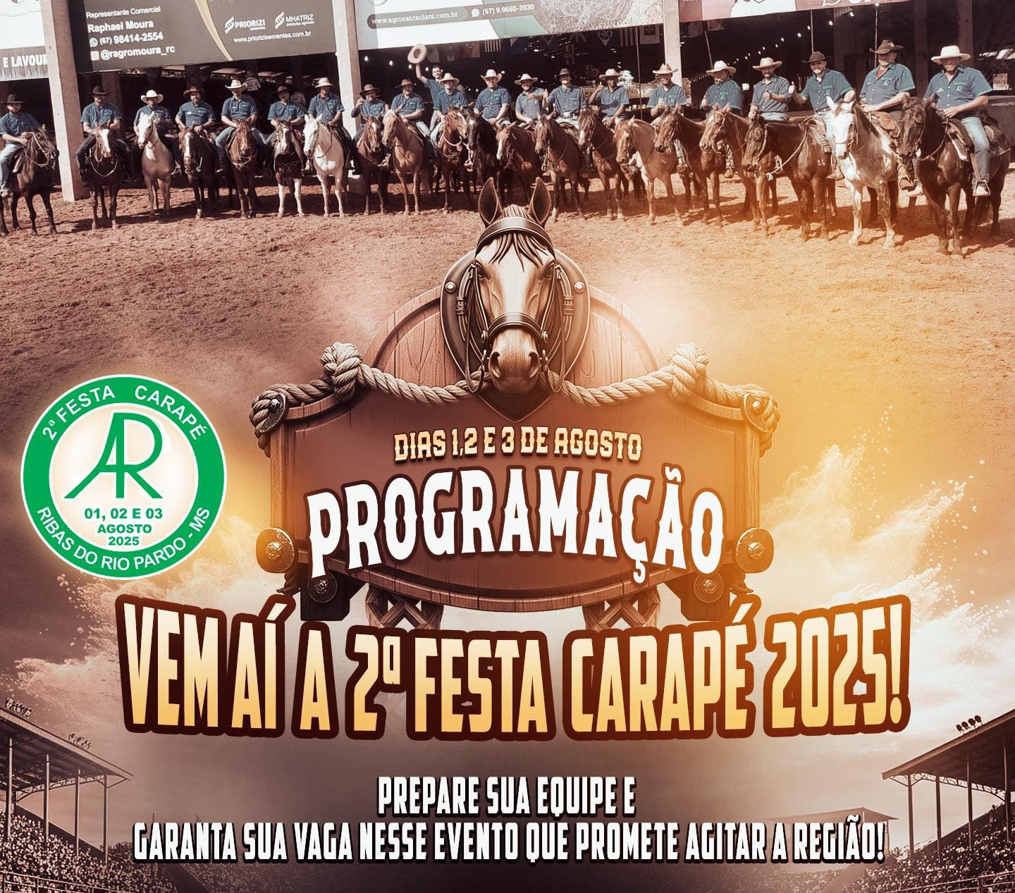 2ª Festa Carapé de Ribas começa sexta e vai até domingo com R$ 24 mil em prêmios e bailes