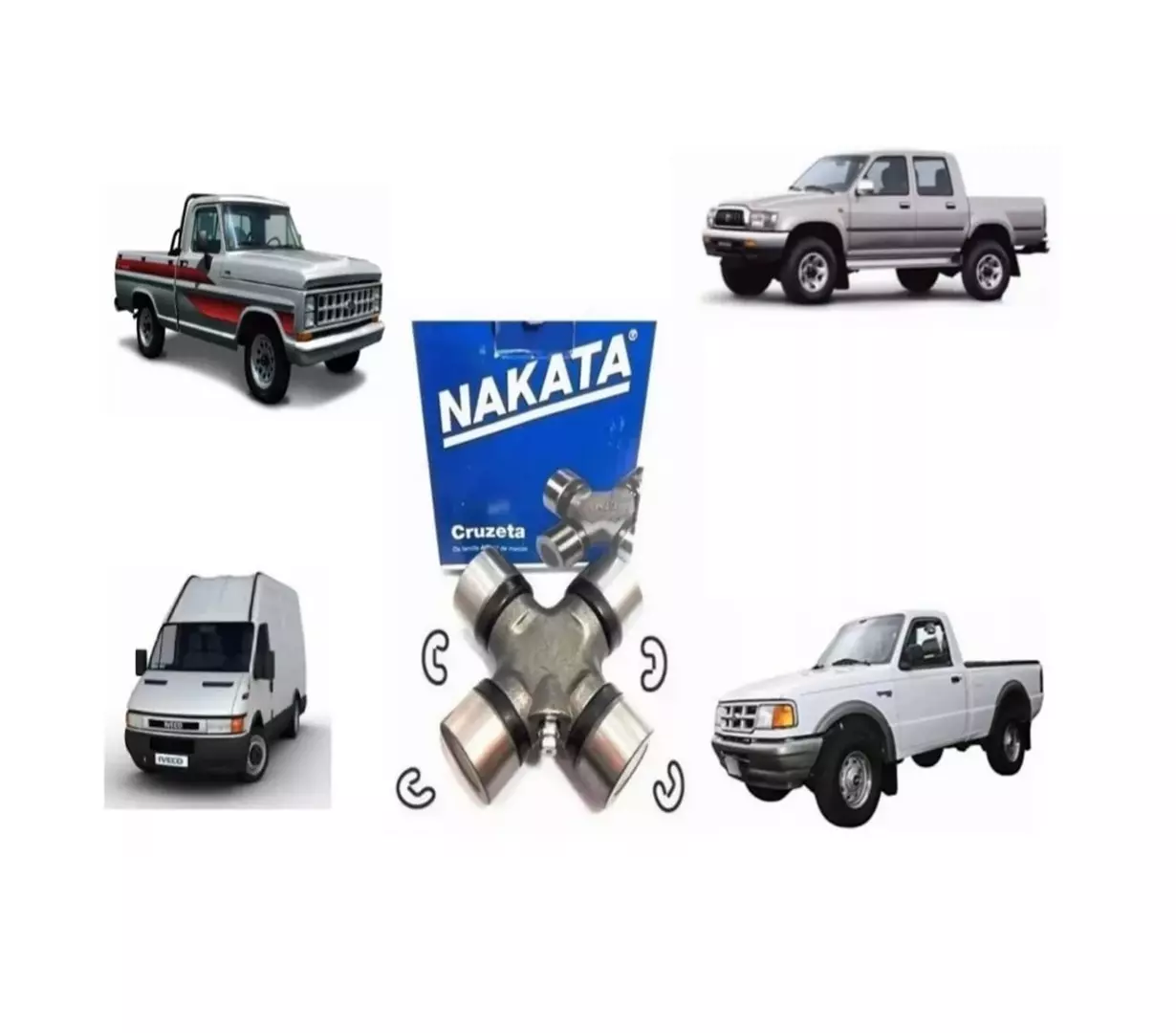 Cruzeta Nakata NUJ153 Cardan Compatível Gm/Iveco/F1000/Hilux - AUTO PEÇAS  LÍDER
