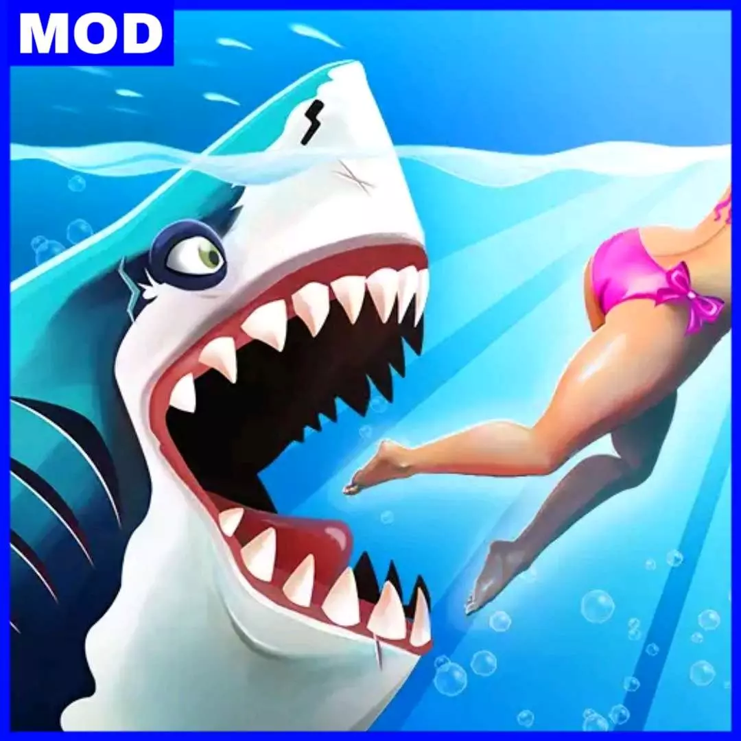 HUNGRY SHARK WORLD APK MOD DINHEIRO INFINITO V6.8.7 ATUALIZADO 2025
