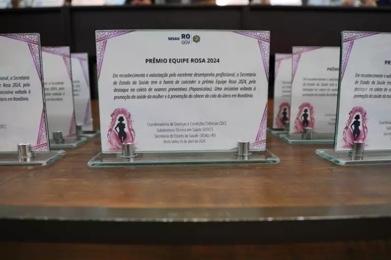 Prêmio Equipe Rosa é entregue pelo governo de RO aos municípios de Porto Velho, Nova Brasilândia e Pimenta Bueno