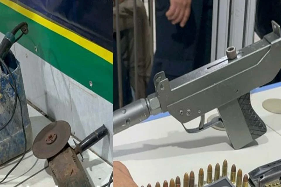 Acusado de fabricar armas é preso com submetralhadora