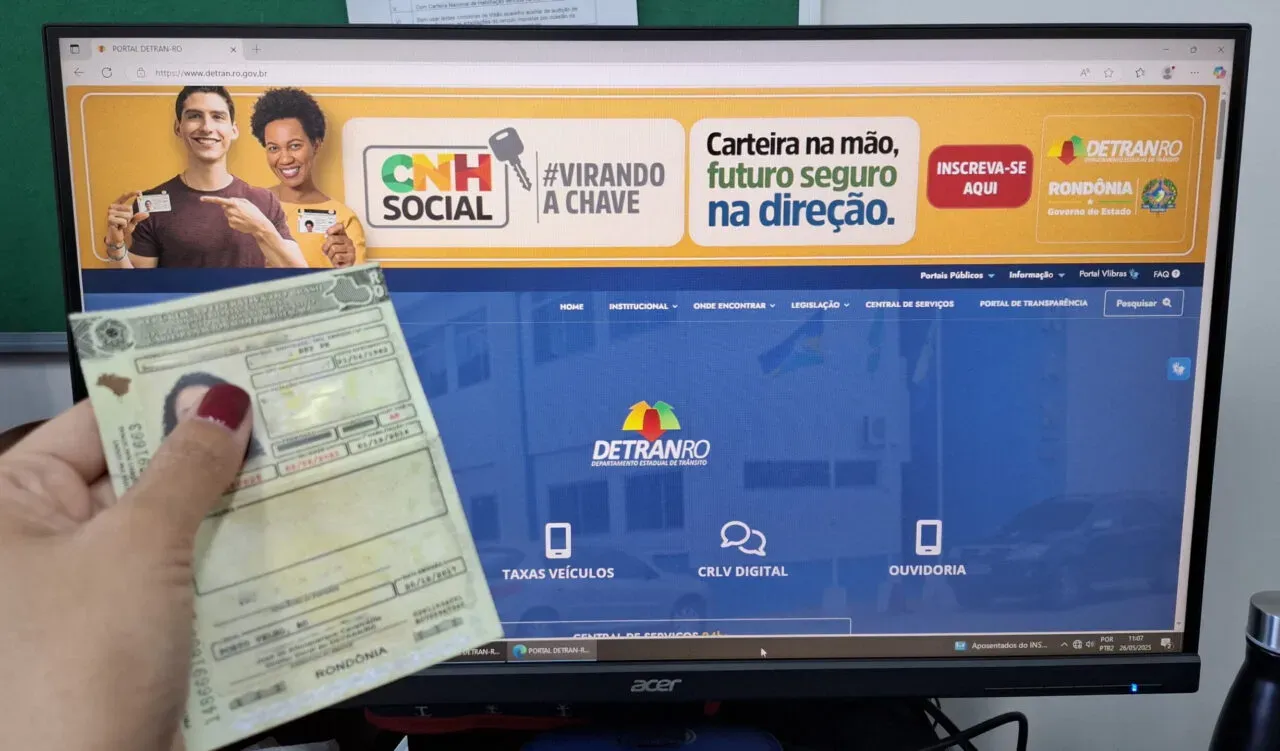 Candidatos podem atualizar dados nas inscrições da CNH Social; guia digital com passo a passo é desenvolvido pelo Detran-RO
