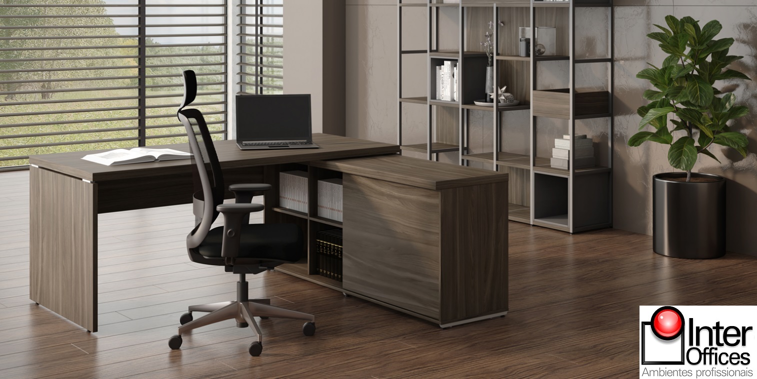 Na mesa Linha 40 da Inter Offices os diferenciais estão nos detalhes Na mesa Linha 40 da Inter Offices os diferenciais estão nos detalhes