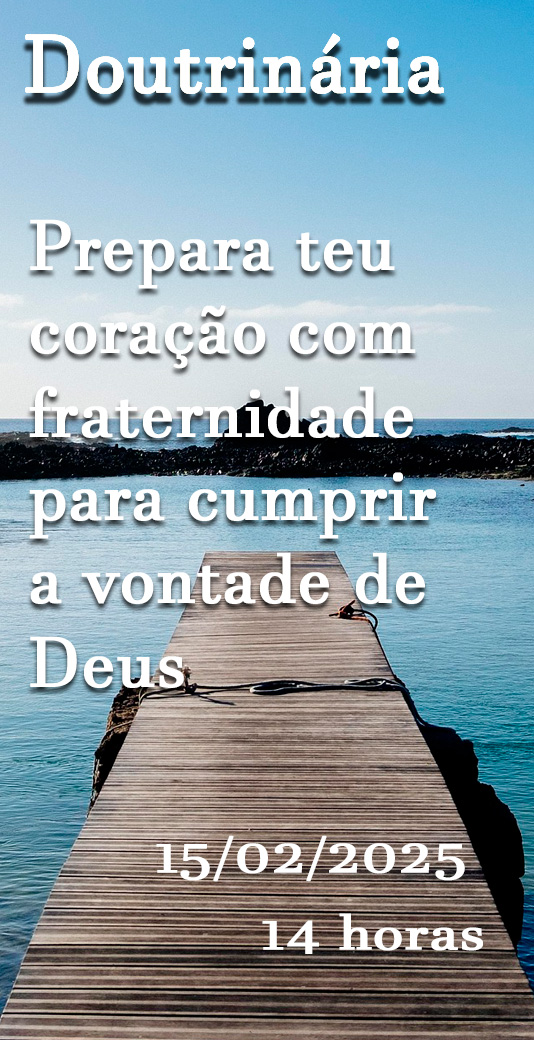 Prepara teu coração com fraternidade para cumprir a vontade de Deus