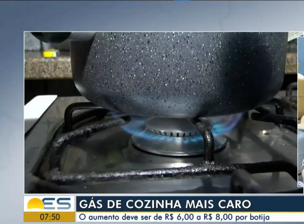 Aumento do gás GLP Aumento do gás GLP