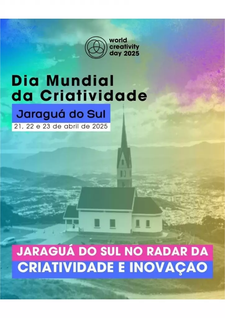 Jaraguá do Sul celebra o Dia Mundial da Criatividade com programação especial de 21 a 23 de abril
