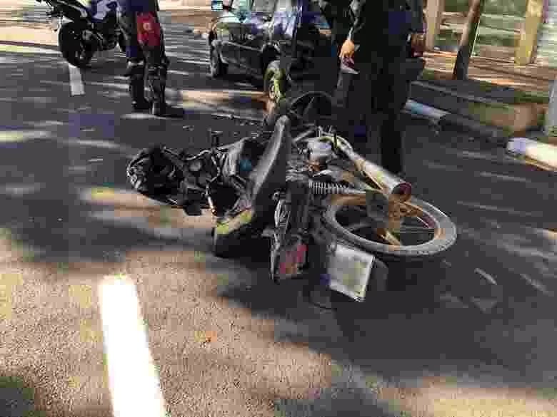 Motoqueiro sofre acidente em Água Vermelha