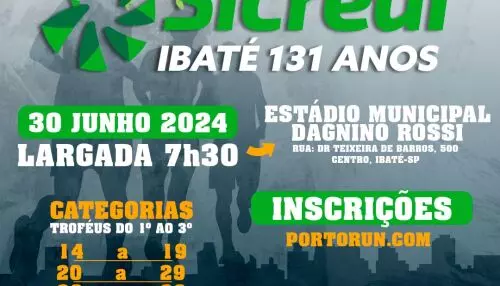 Corrida Pedestre 131 Anos de Ibaté