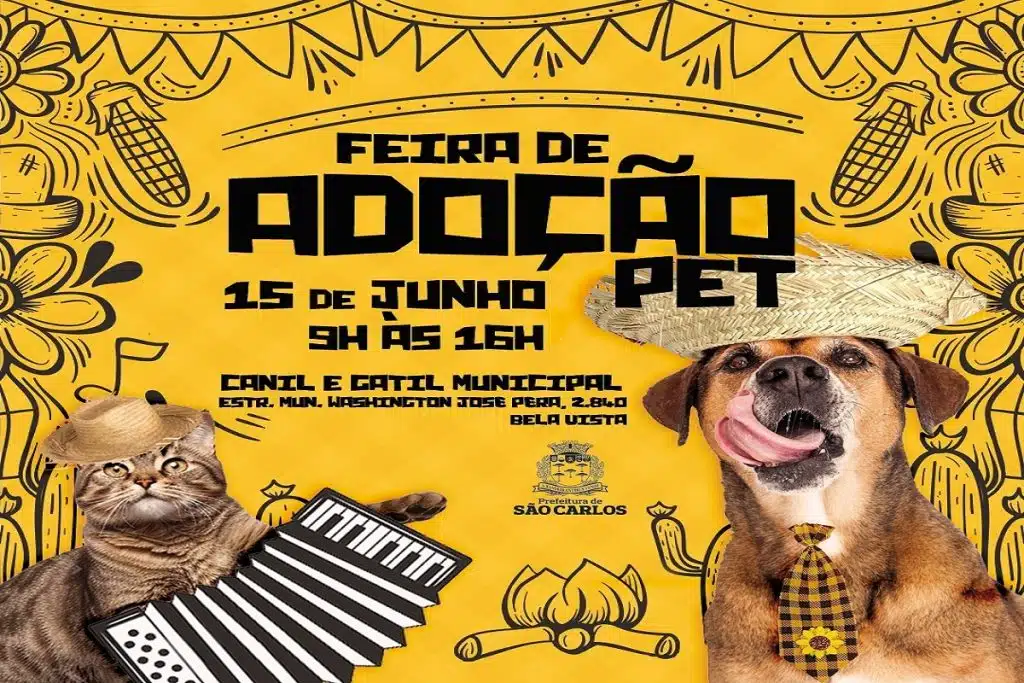 Ato de Amor - Sábado tem arraia da adoção no Canil Municipal