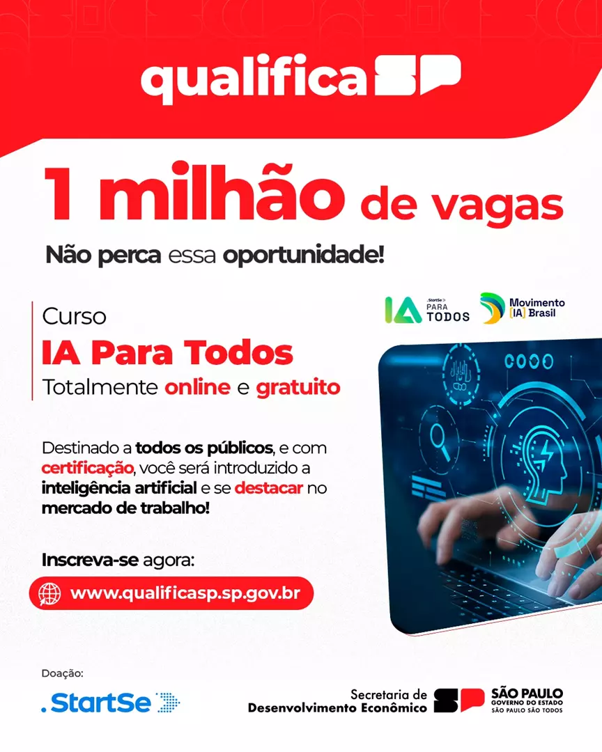 Qualifica oferece vagas para Inteligência Artificial