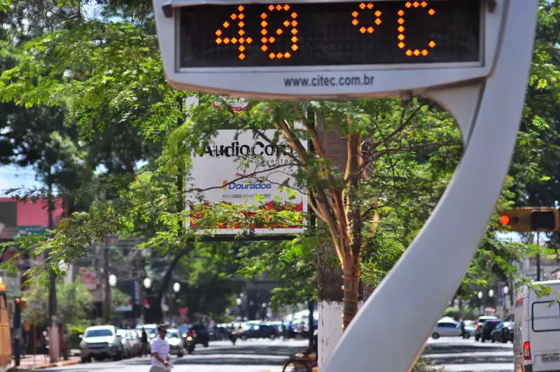 Onda de calor poderá chegar na casa dos 40 graus