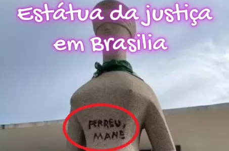 Defesa chama de “ato vergonhoso” condenação da mulher que pichou estátua no STF