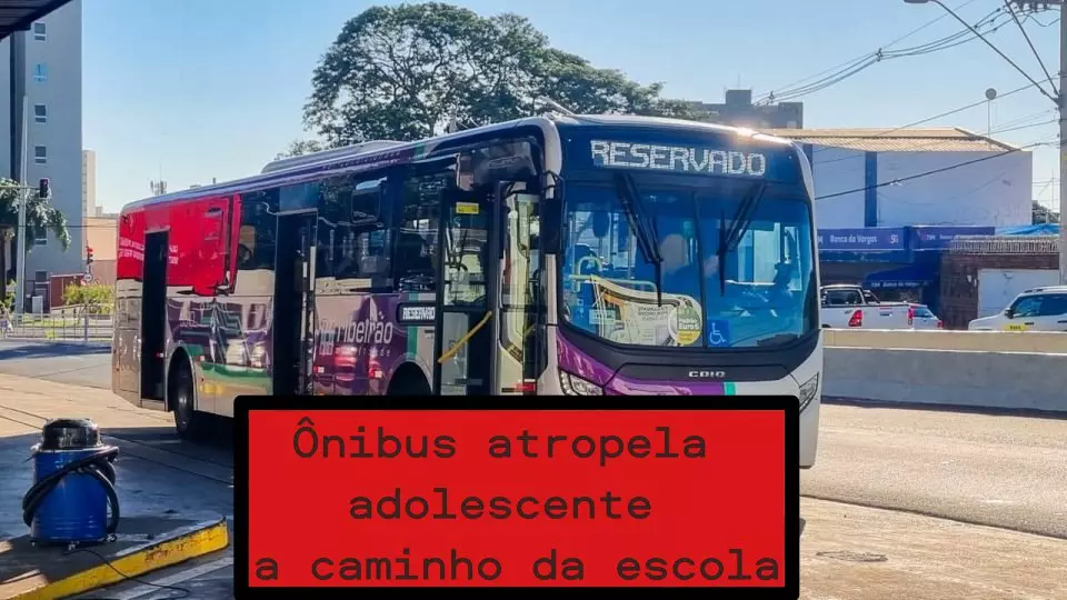 Coletivo atropela adolescente a caminho da escola