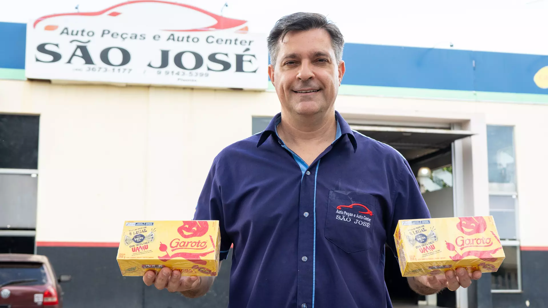 Auto Peças e Auto Center São José promovem Páscoa Solidária para arrecadar chocolates para crianças