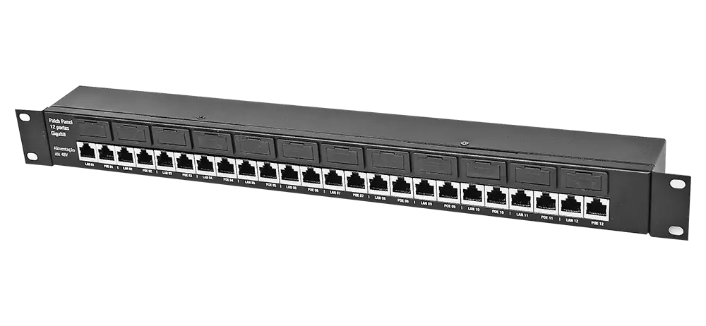 PATCH PANEL GIGABIT 12 PORTAS PATCH PANEL GIGABIT 12 PORTAS