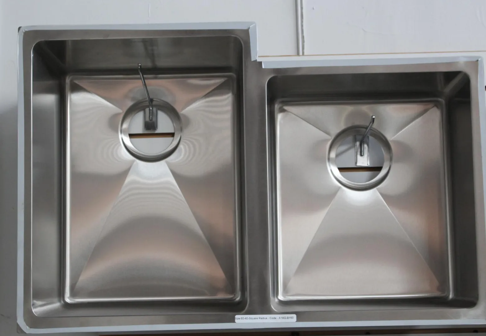 Sink 60-40 Square Radius