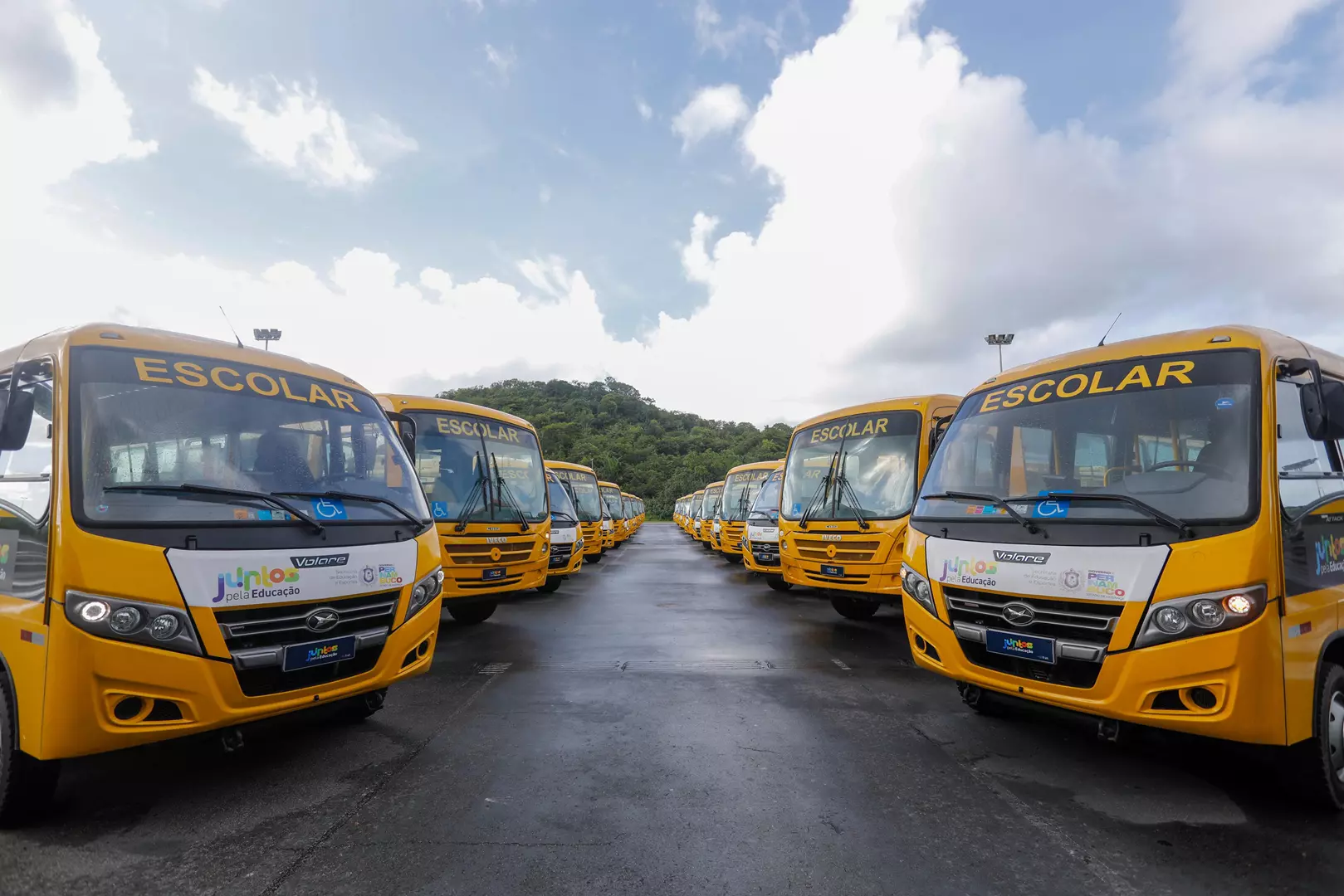 Governo de Pernambuco entrega mais 184 ônibus escolares, todos os municípios são contemplados