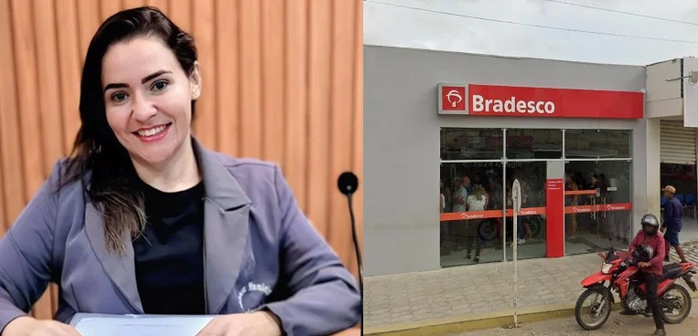 Vereadora Williane critica possível fechamento do Bradesco em Ouricuri e pede mobilização