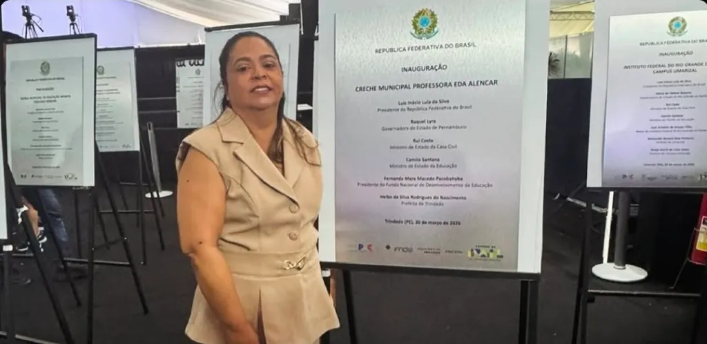 Helbinha Rodrigues assegura em Brasília a chegada de mais uma creche para Trindade