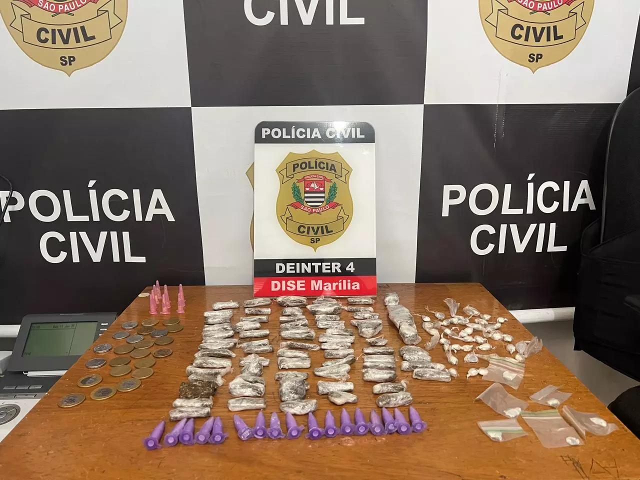 Dise flagra embalo de drogas no Jânio Quadros e prende “olheiro” do tráfico