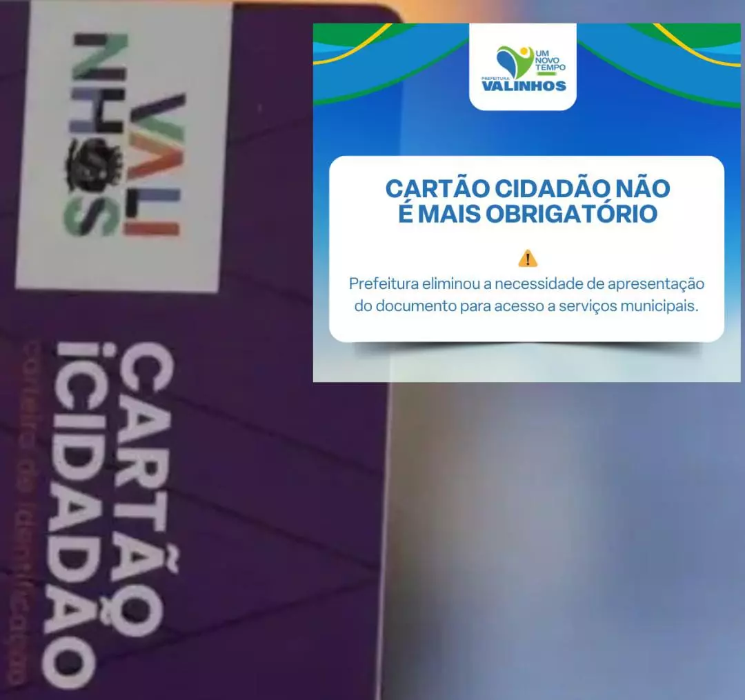 Prefeitura elimina exigência do Cartão Cidadão e facilita acesso aos serviços