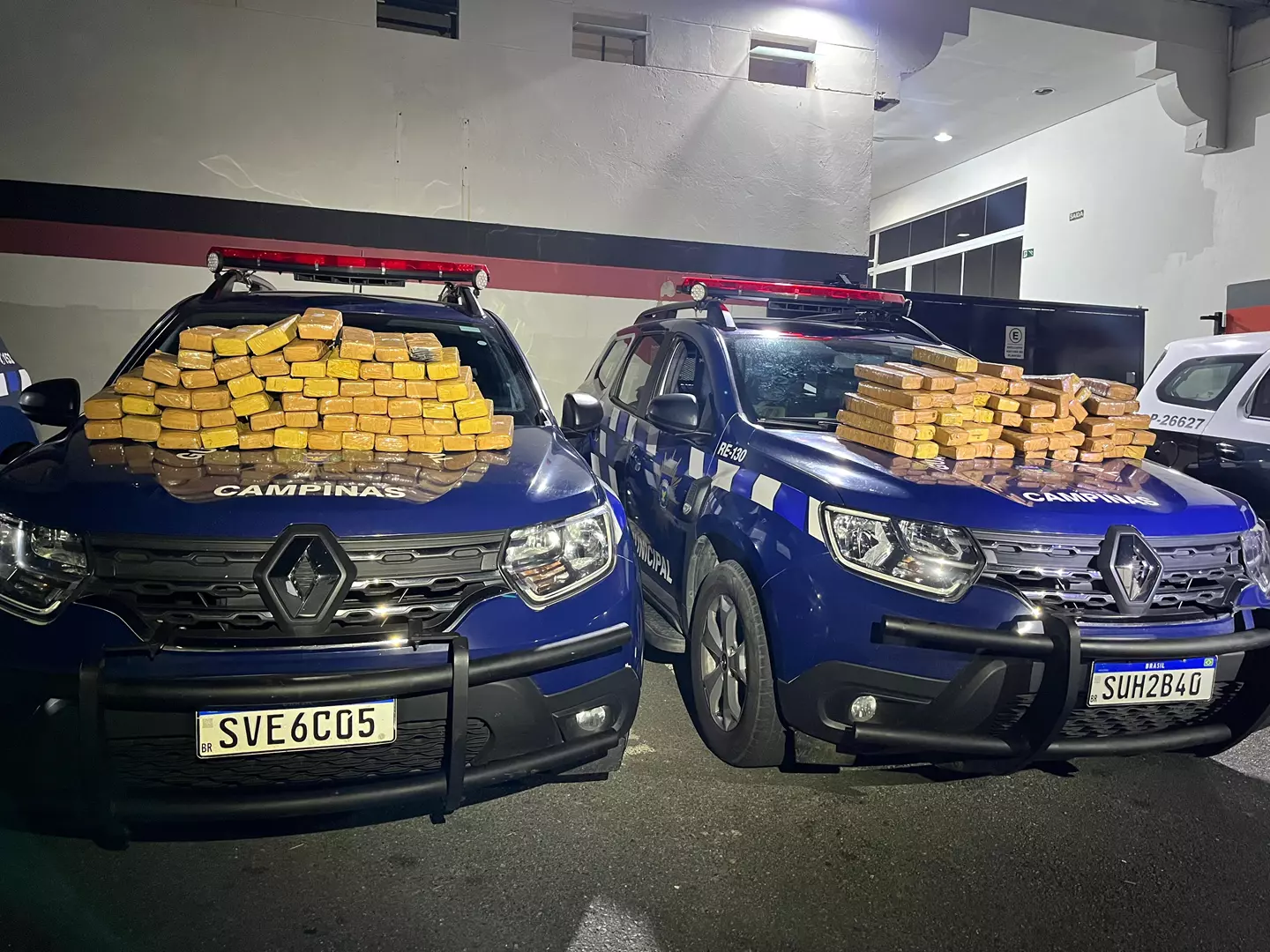 GCM apreende 112 kg de maconha em imóvel abandonado