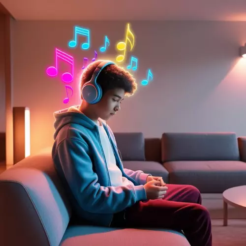 Pessoa sorrindo com celular