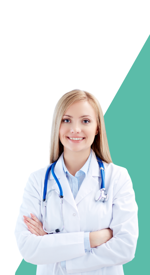 Médico com tablet