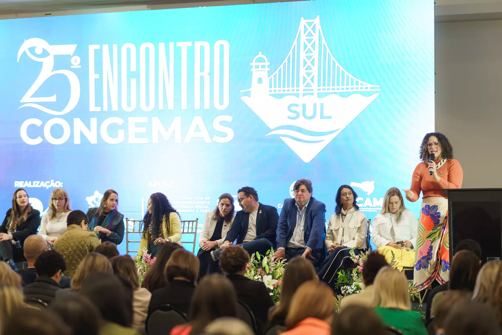 Região Sul mobiliza mais de 500 participantes no 25º Encontro Regional do Congemas em Florianópolis.