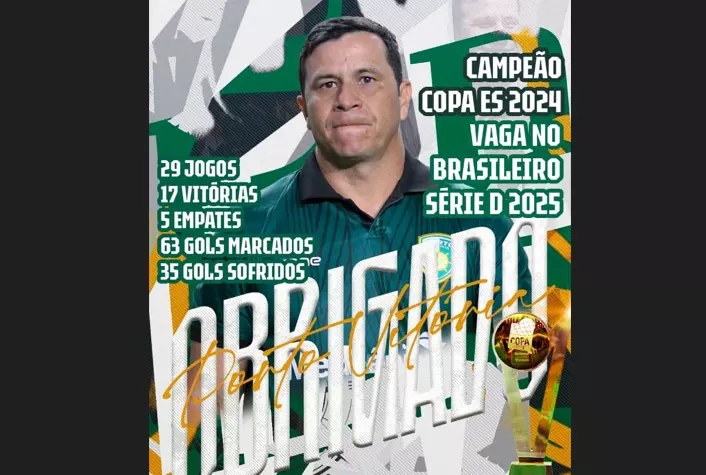 FÁBIO BROSTEL: Após conquistar primeiro título do clube e vaga na série D, treinador está de volta ao mercado!