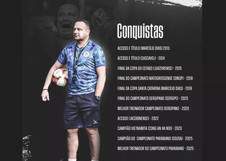 PAULO FOIANI: DISPONÍVEL NO MERCADO, TREINADOR AGUARDA UM NOVO DESAFIO!