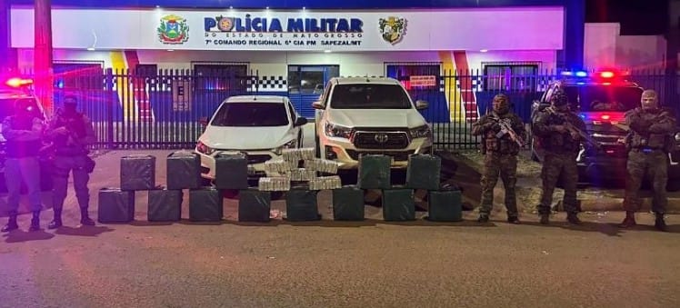 Gefron e PM apreendem cerca de 500 kg de droga avaliados em R$ 11 milhões