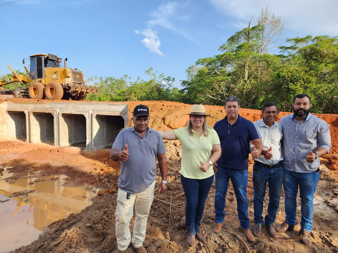 Prefeitura de São Félix do Araguaia finaliza obras de pontes de aduela no distrito de Dom Pedro e Prefeita Janailza Taveira comemora