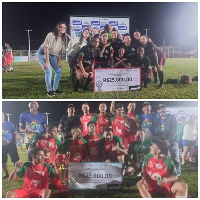 Família Araújo e Espigão do Leste sagram-se campeões da Copa do Trabalhador e faturam R$ 25 mil cada equipe