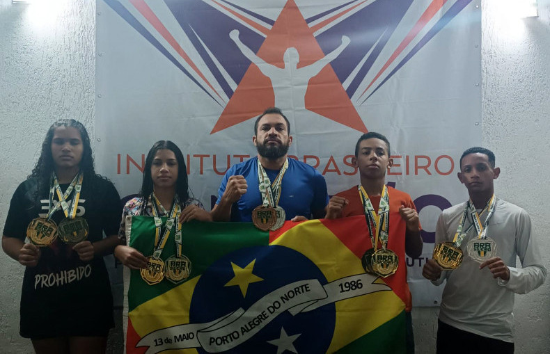Atletas da cidade de Porto Alegre do Norte conquistam 10 medalhas no Campeonato Brasileiro de Jiu-Jitsu