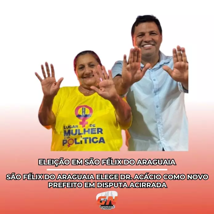 Chuva não intimida a comemoração dos eleitores de Dr. Acácio eleito prefeito de São Félix do Araguaia com 55,23% dos votos