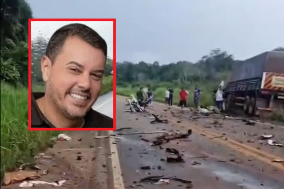 Engenheiro agrônomo morre em batida entre carro e carreta; vídeo