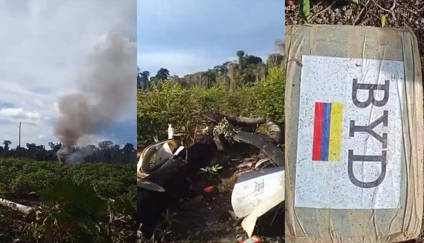 Avião bimotor cai após ser interceptado por caças da FAB entre MT e PA