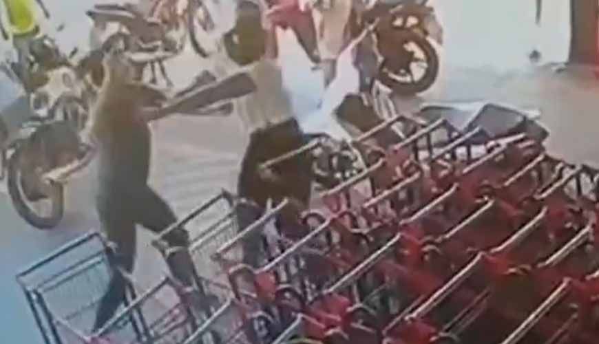 Secretária esfaqueia jovem e foge com ajuda do marido PM em MT; Vídeo