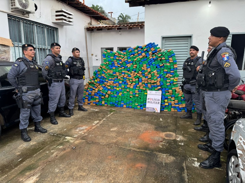 PM apreende mais de 1,1 tonelada de maconha em Itiquira